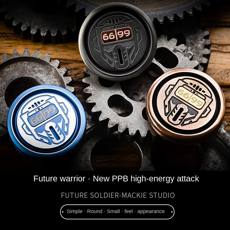New Pop Coin Future Warrior Ppb Fingertip Gyro Useful Tool for Pressure Reduction out-of-Print Limited EDC