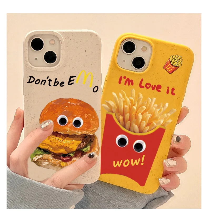 

Biodegradable Material Phone Case for iPhone 14 13 12 11 Pro Max Full Coverage Soft Rubber Shockproof Case