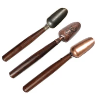 retro tea spoon chinese style ebony tea shovel scoop delicate wooden long handle natural tea scoops teaware accessories spoon