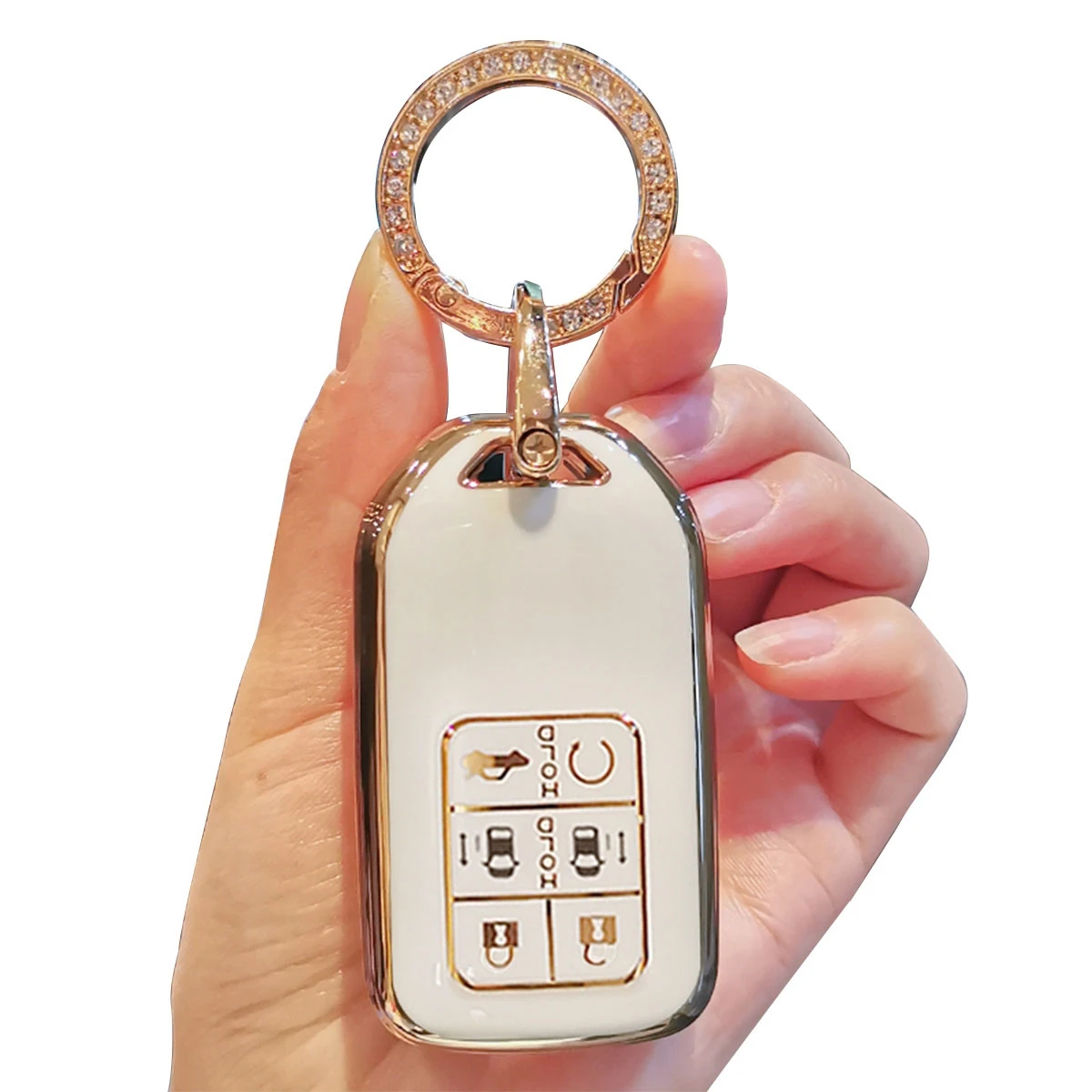 TPU Car Key Case Key Cover Shell Fob For Honda odyssey 2017 2018 Cover Remote Key Case Full Cover Keychain Car Accessories