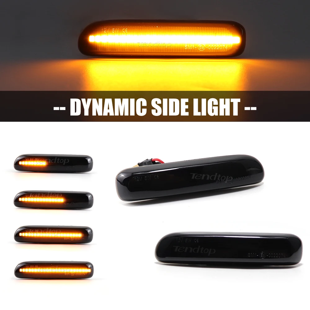 For BMW 3 Series E46 Led Dynamic Sequential Blinker Turn Signal Light For Limo Coupe Cabriolet Compact Touring Side Marker Lamp