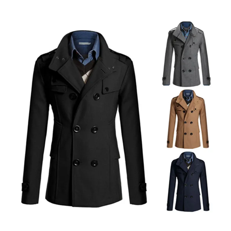 

Новая ветровка мужское шерстяное пальто