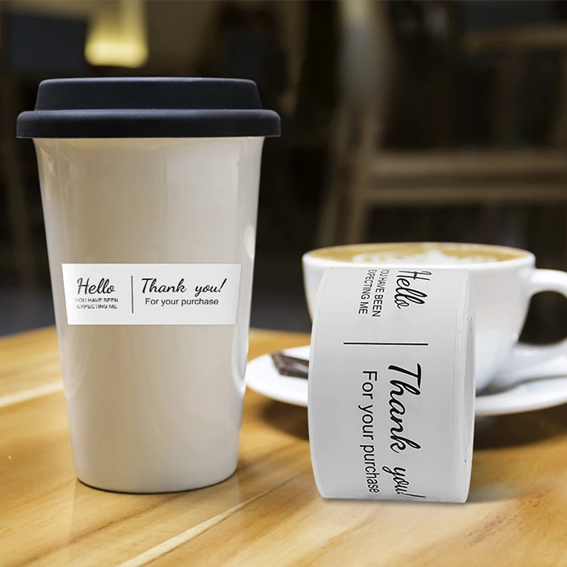 

120 шт./рулон, эта упаковка счастлива увидеть вас, маленькая наклейка в деловой подарочной коробке, искусственная наклейка