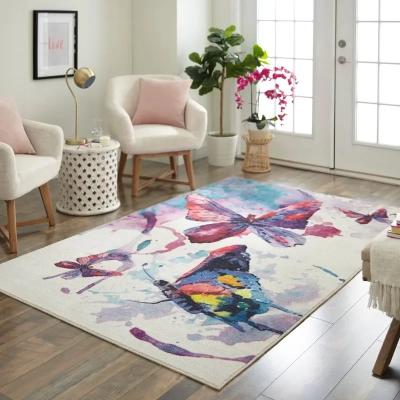 

oor mats "Non-Slip Rainbow Home Decor Sanrio Rug Carpet Mats for Living Room, Kitchen, Wedding Decoration"