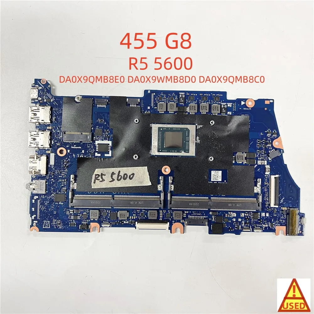 

Материнская плата для ноутбука DA0X9QMB8E0 DA0X9WMB8D0 DA0X9QMB8C0 для HP 455 G8 R5 5600 R7 5800, полностью протестирована и работает идеально