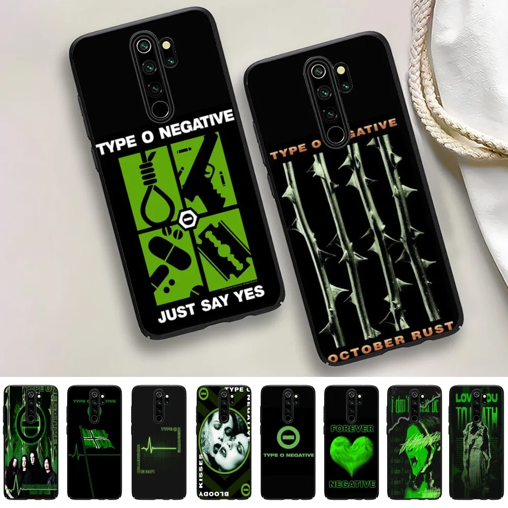 Rock Band T-T-Type O N-Negative Music Phone Case For Redmi 5 6 7 8 9 10 plus pro A GO K20 K30 K40 F3 Fundas