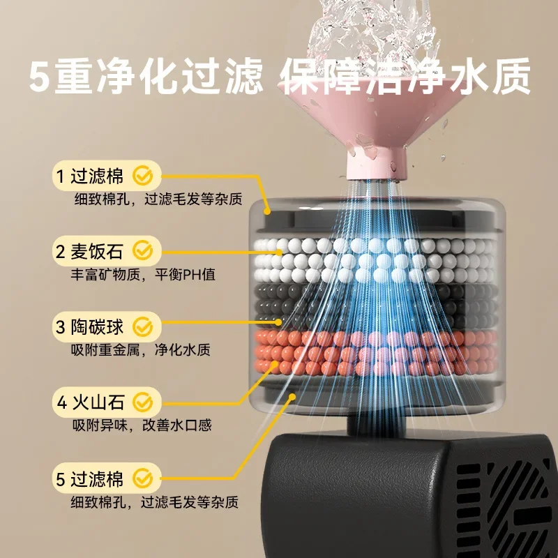 Простой Круглый мультяшный котенок керамический домашний питьевой бесшумный