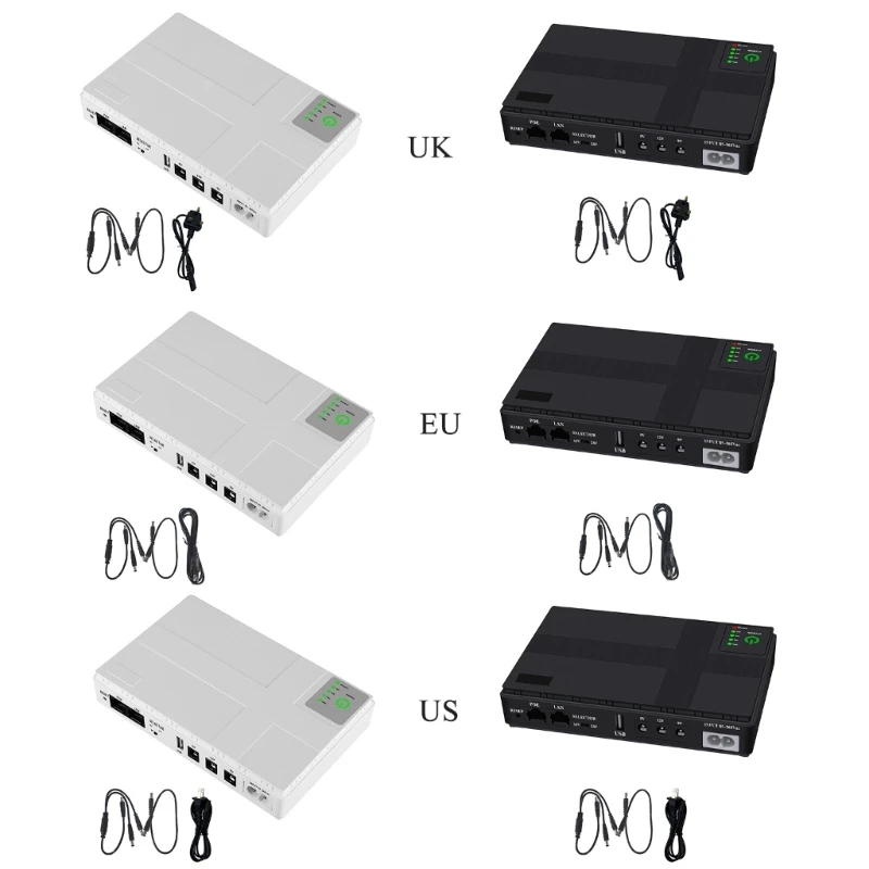 

Mini UPS Battery Backup Uninterruptible Power Supply for WiFi Router Webcam Attendance Machine 5V 9V 12V POE LAN