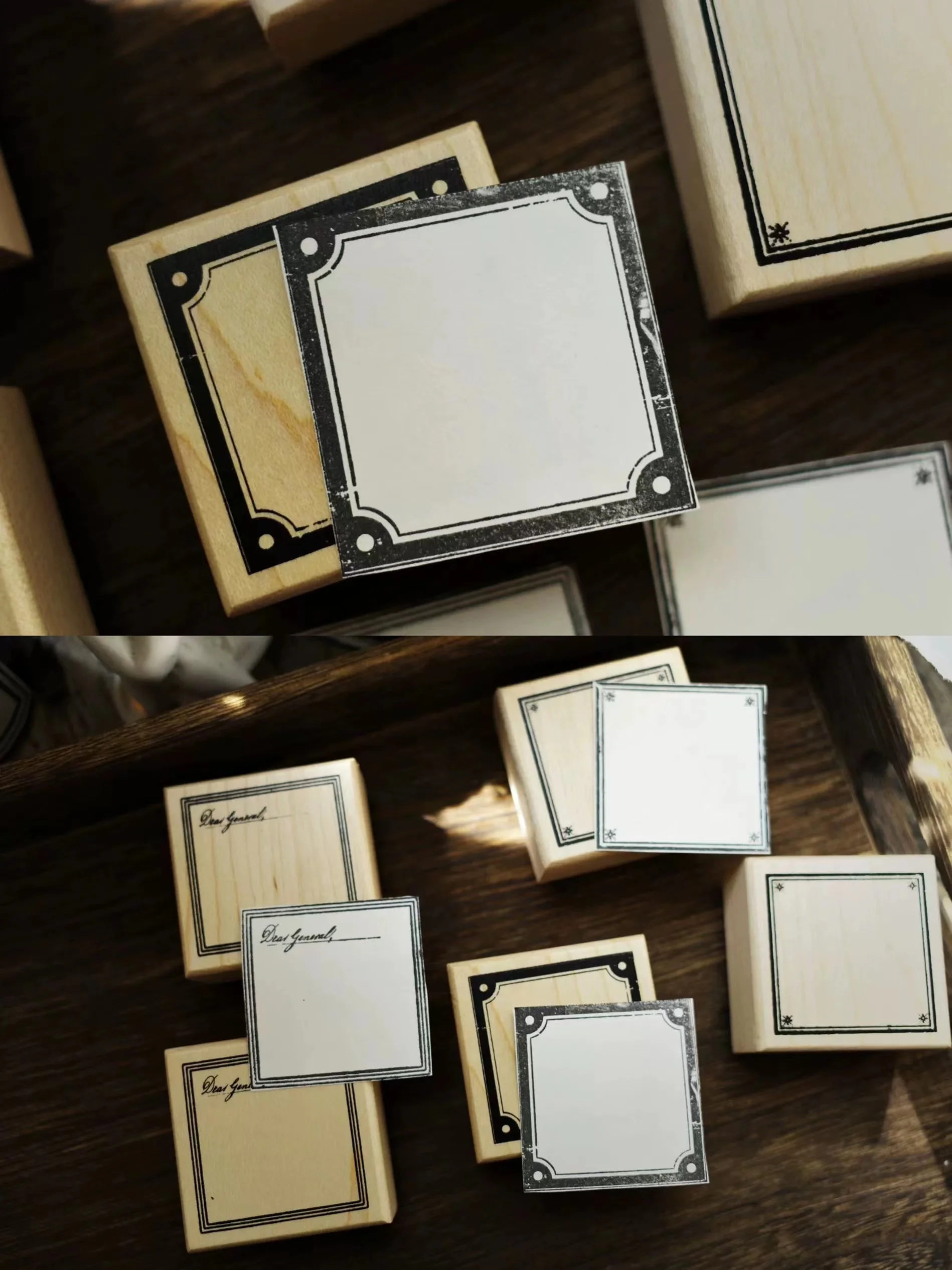 Винтажные рамки для пленки деревянный резиновый штамп сделай сам скрапбукинга