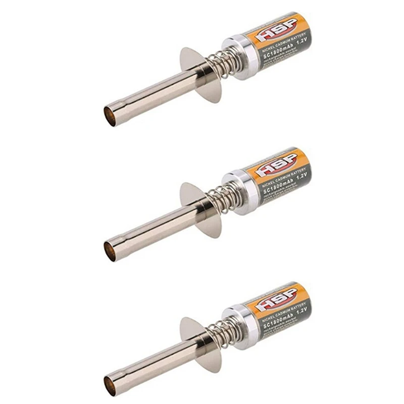 

3X 80101 1800Mah 1.2V Glow Plug Igniter Suitable For RC Car 1/8 1/10 HSP 80101 Rechargeable Glow Igniter-Not Charger