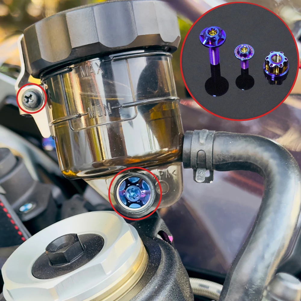 

FLAWLESSTI Gr5 титановый болт лобового стекла, переднее крыло, амортизатор двигателя, передний суппорт, зеркальный болт для BMW S1000RR 2013