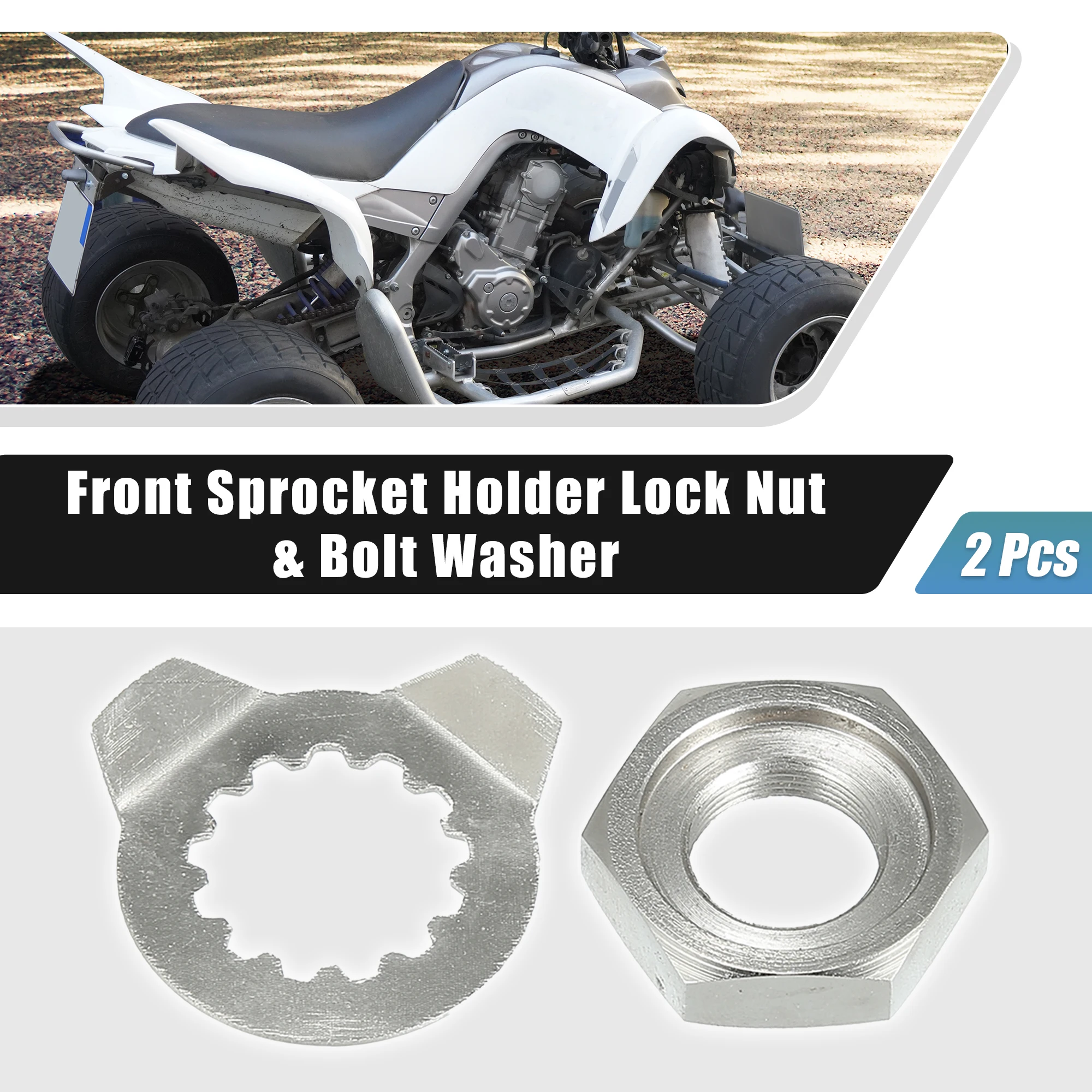 

Motoforti 2 шт. держатель передней звездочки, стопорная гайка и шайба болта, 13 зубьев для Yamaha 660R 2011-2015 для YFM660R ATV 90179-18020