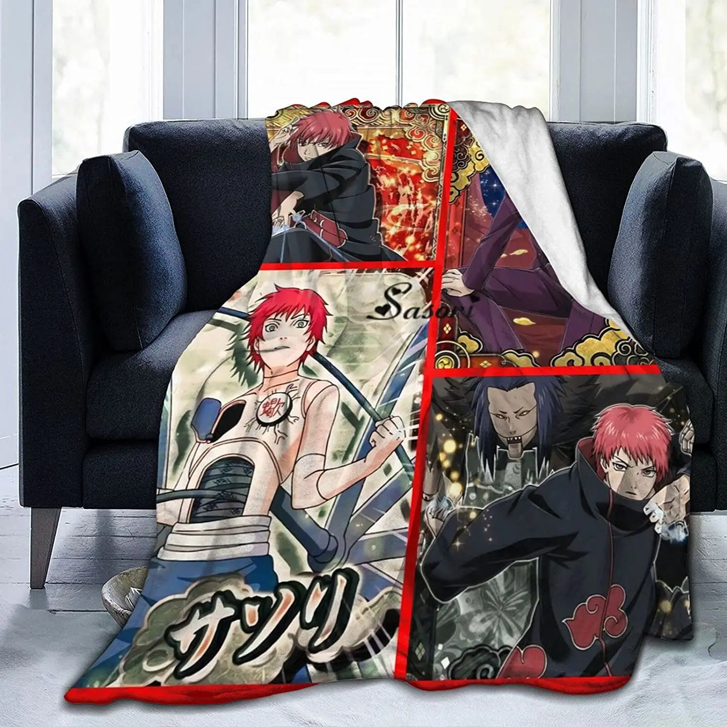 

Sasori Fluffy Soft and Comfortable Blanket, Anime Warm Embrace of Sympathy