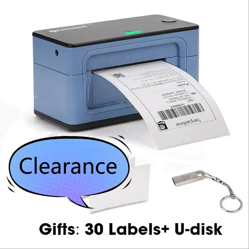 

. Thermal Shipping Label 4 inch Label USB Barcode Sticker Printer 40-110mm Express