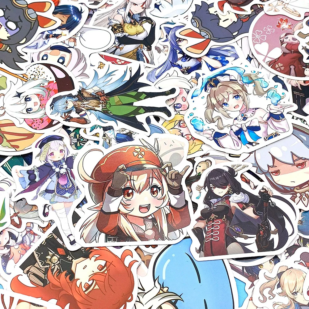 

50 Pieces/Pack Cartoon Beauty Character Graffiti Stickers For Laptop Trolley Case Mobile Phone Helmet Decoration