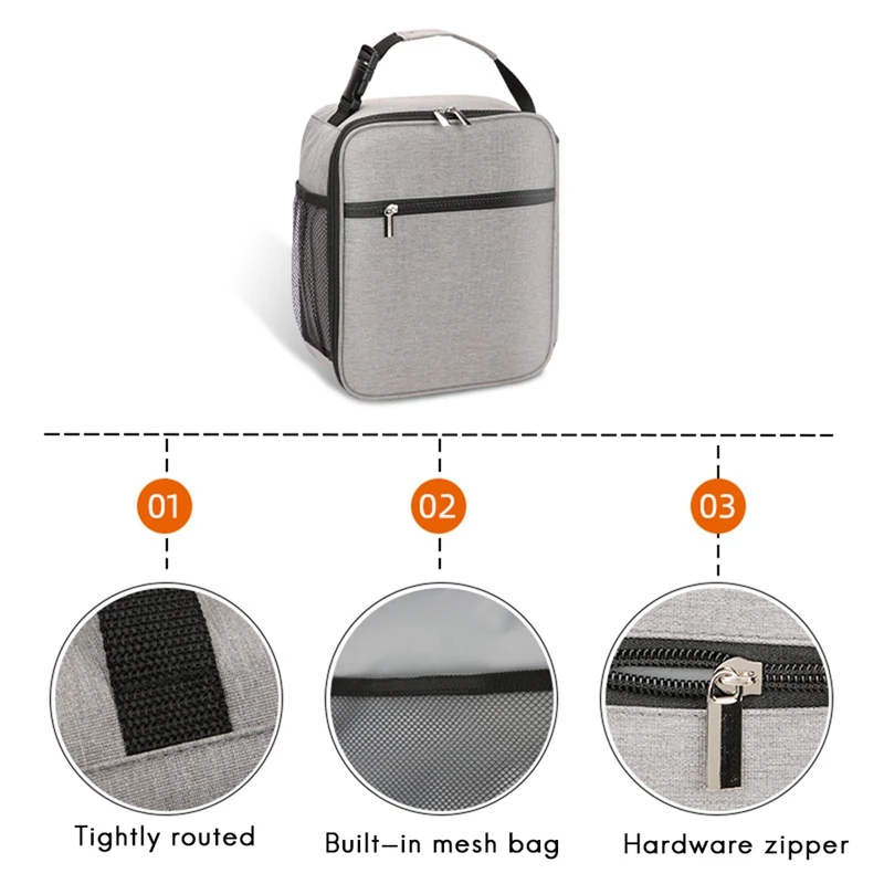 Сумка для ланча из ткани Оксфорд портативная изоляционная сумка наружный