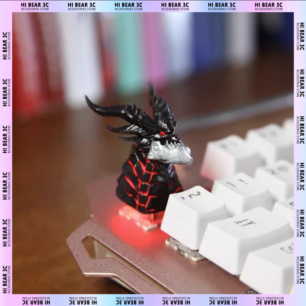 

Пластиковые колпачки для клавиш Deathwing, стандартные трехмерные колпачки для клавиатуры, Набор колпачков для клавиш World of Warcraft