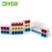 diy go mini fast push in wire connectors universal compact conductor electrical wiring terminal block for led light junction box