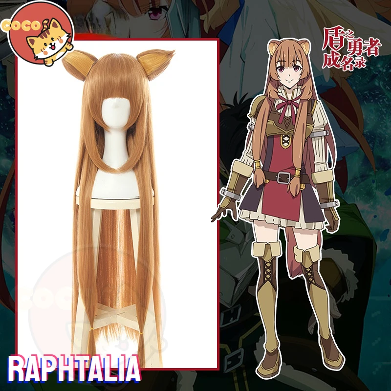 

Косплей-парик CoCos из аниме «поднятие щита», «рафталия» для косплея героев аниме, «The Shield Hero», «рафталия», «золотые волосы для косплея