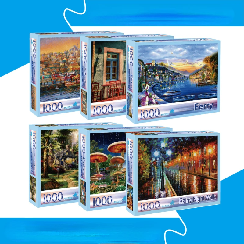 

Adult Jigsaw 1000 Piece Paper Puzzle Puzzle Decompression DIY Large Puzzle Game Toy Gift