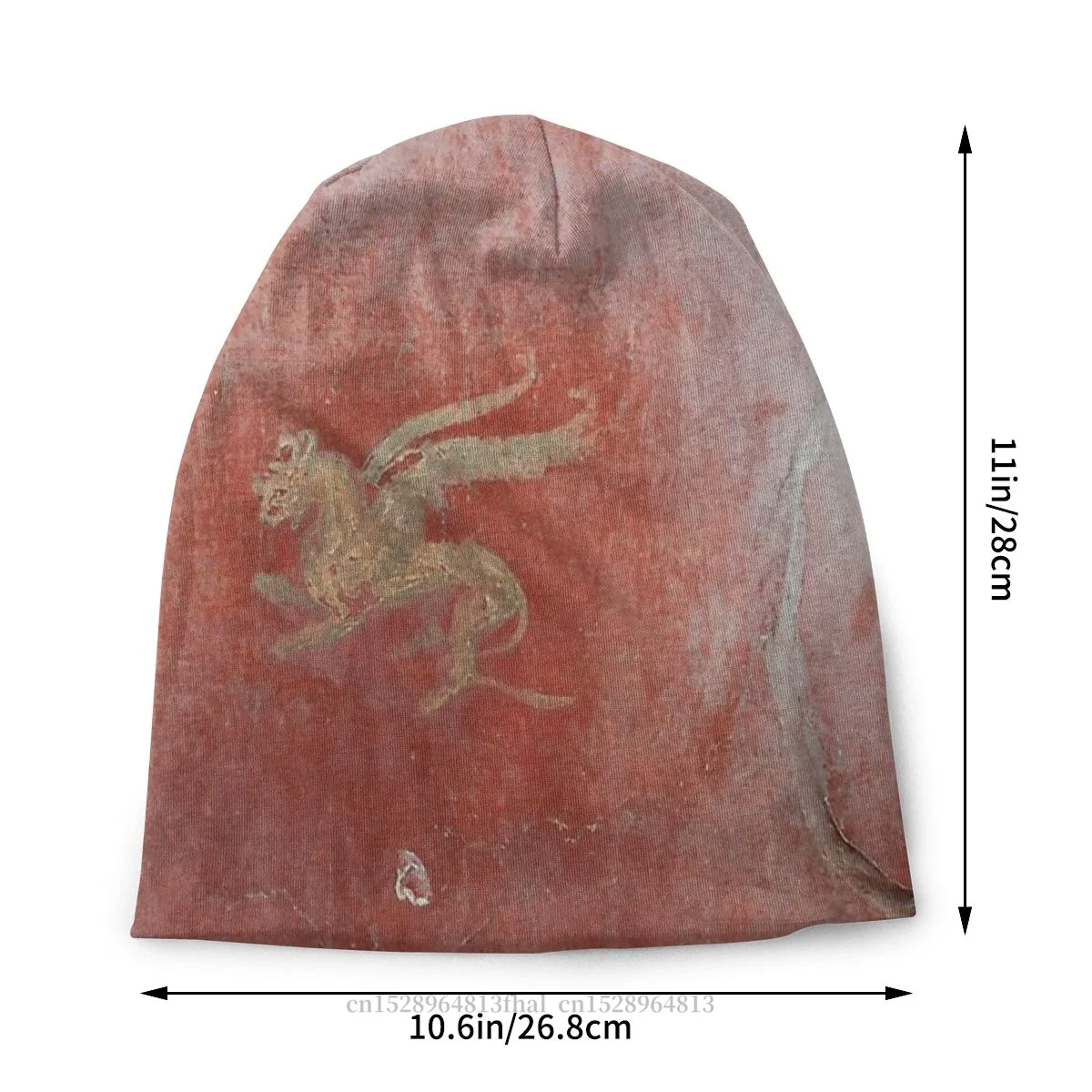 Мужская шапка с рисунком Гриффина тонкая в древнем римском стиле облегающие