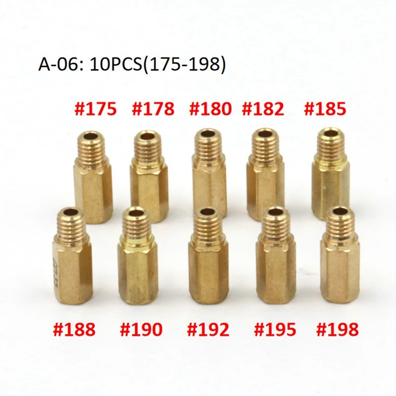 10 шт. основной топливный инжектор мотоцикла для карбюратора Keihin FCR Hex OKO KOSO PE PWK