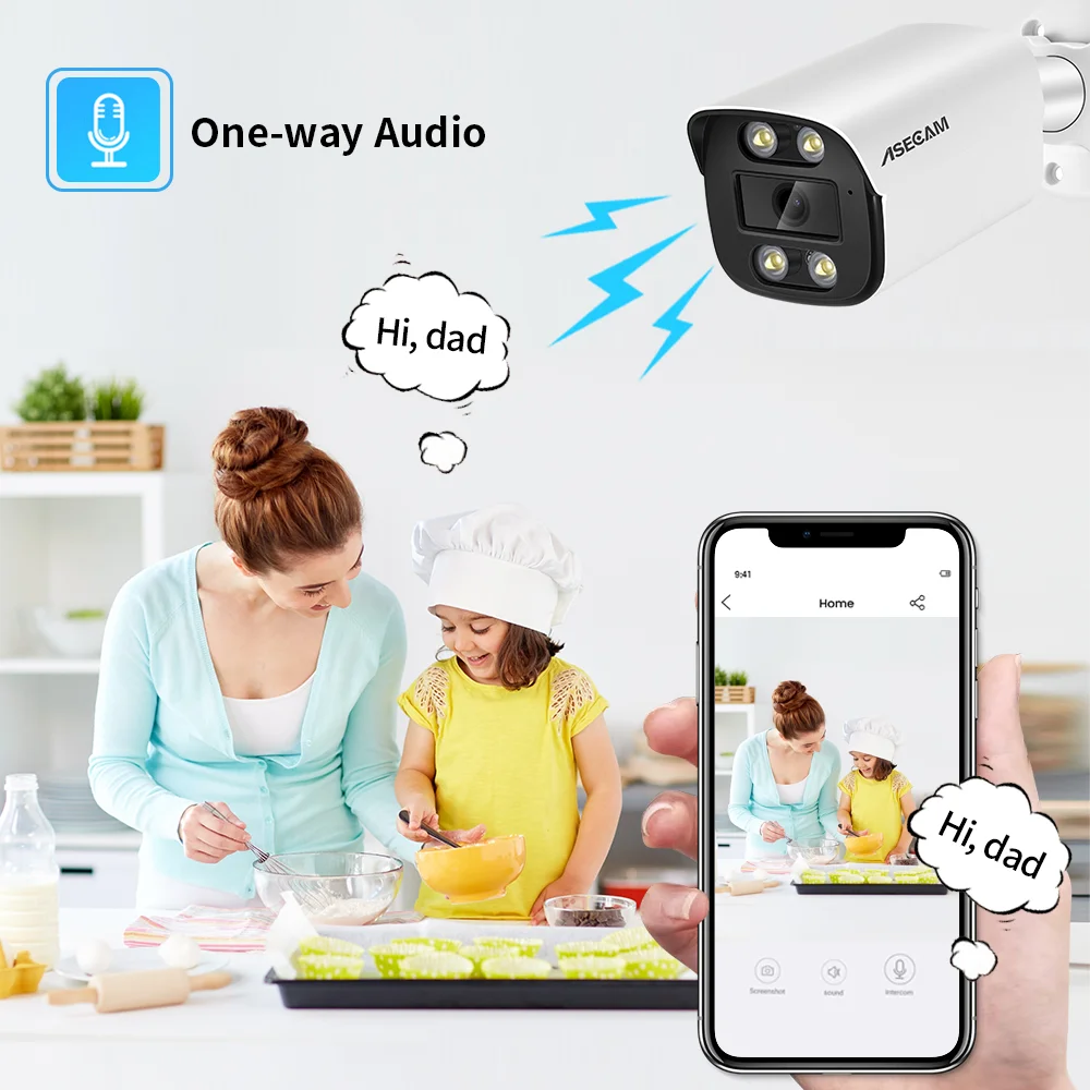 Продажа Новая 8MP камера видеонаблюдения уличое система комплект 4K Аудио H.265 POE NVR видеорегистратор AI цветная Ночная домашняя Xmeye Микрофон видео наблю...