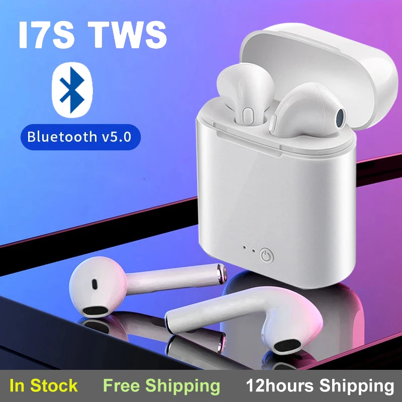 

I7s TWS Bluetooth-наушники; Беспроводные наушники; Наушники; Гарнитура Blutooth с зарядным устройством для мобильных телефонов