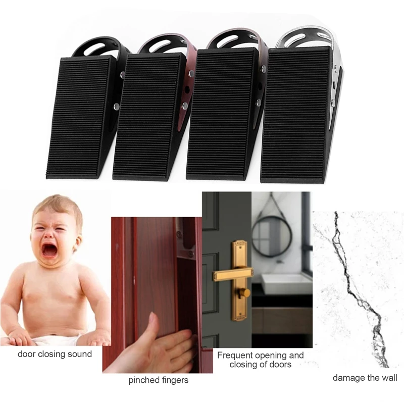 

2 Pcs Security Door Block Removable Door Retainer for Bedroom Children's Room