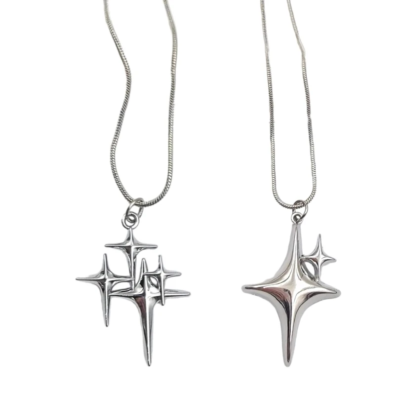 

Choker Necklace Four Pointed Star Necklaces Asterism-Necklace Jewelry Dropship