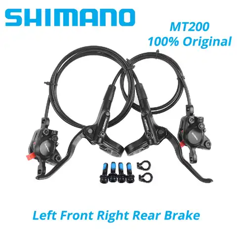 Набор гидравлических дисковых тормозов Shimano MT200, MT201, M315, для горных велосипедов, содержит рычажный ротор тормоза MT200, RT56, RT54, RT26, RT30, HS1, G3
