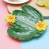 resin dried fruit plate simulation plants nut dish decorative jewelry tray green
