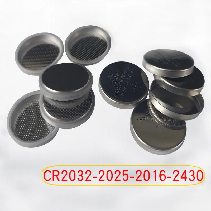 304 Stainless Steel CR2032 Button Coin Cell Cases with Conical Spring and Spacer 100 SET/PACK