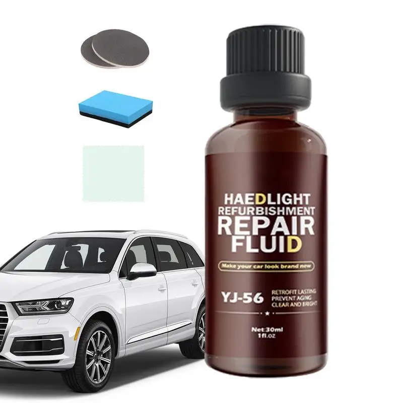 Реставрация фар автомобиля Очиститель для полировки Жидкость обновления линз