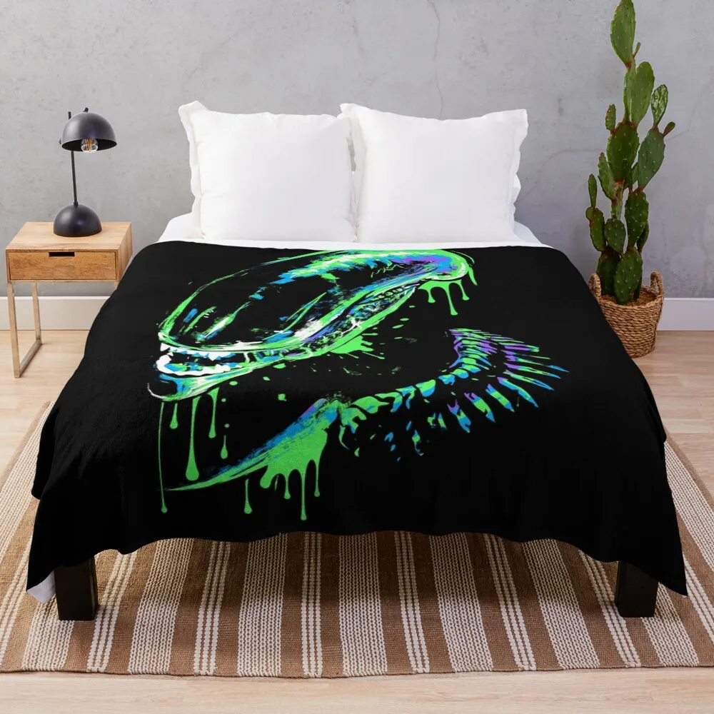 Одеяло Colorul Xenomorph для декоративного дивана мягкие красивые постельное белье