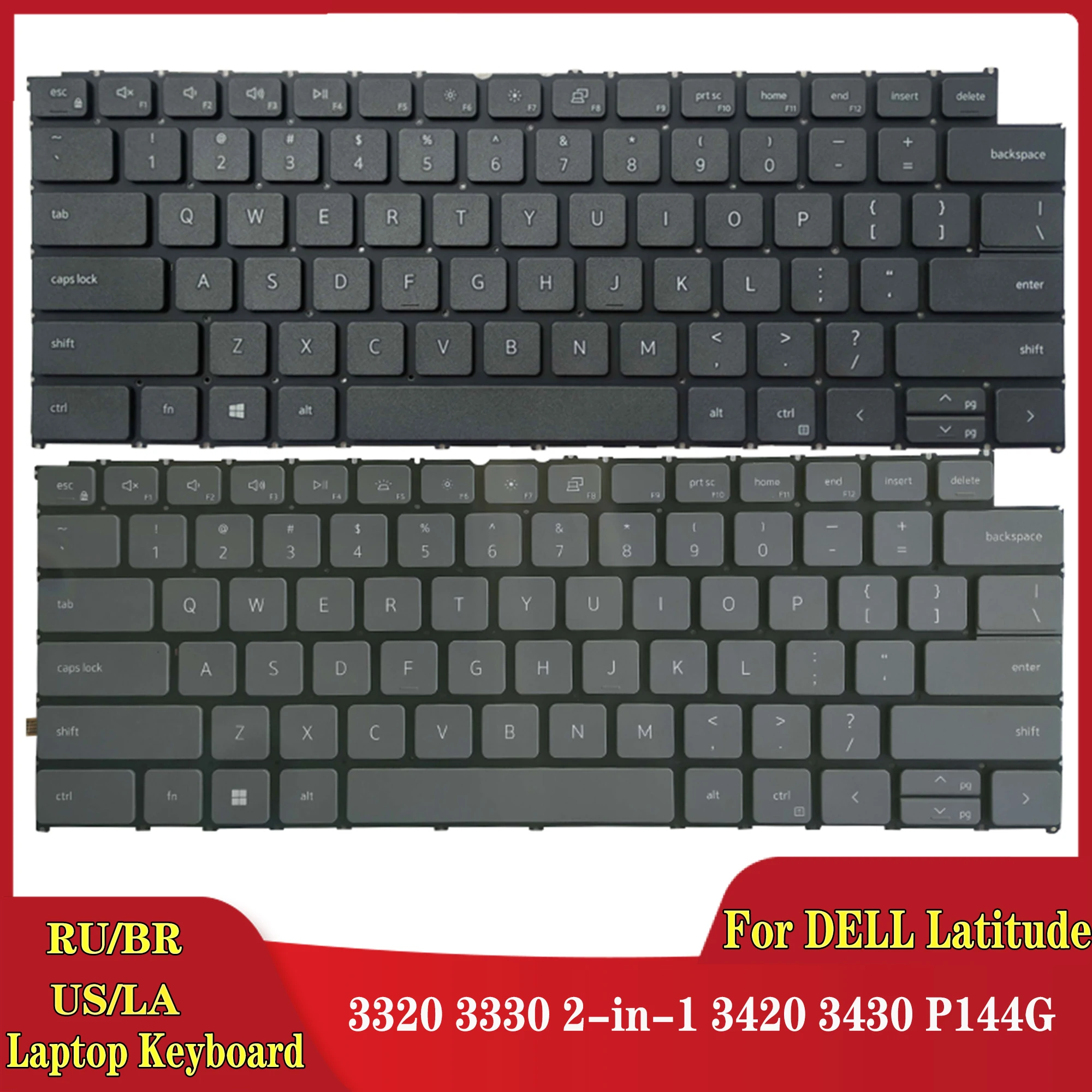

Клавиатура для ноутбука DELL Latitude 3320 3330 3420 2 в 1 3430 P144G