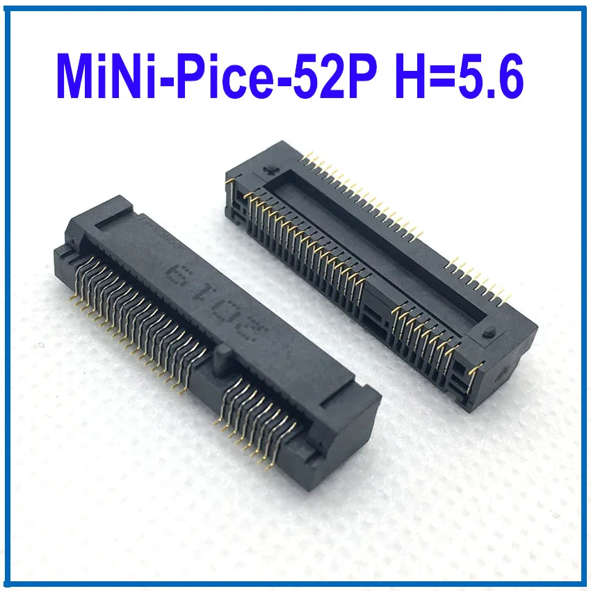 Мини-разъем PCIE Msata карман для карт 52P H4.0 H5.2 H5.6 h6 8 h9 0 мм ноутбука MINI SMT SSD 1-10 шт. -