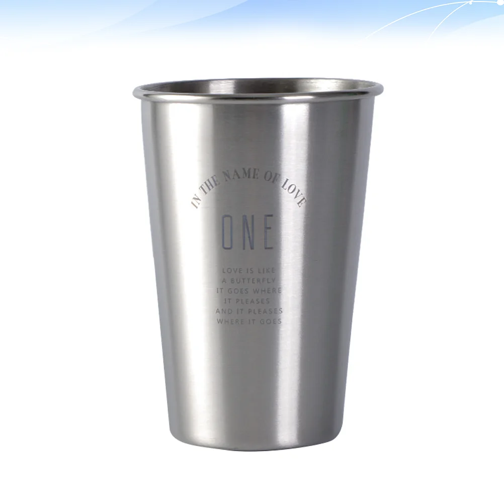 

1PC Unbreakable Stainless Steel Cup Cup Drinking Cup Coffee Mug for Home