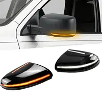 Dymaic LED Mirror Turn Signal Puddle Light Lamp For Dodge Ram 1500 2500 Smoke