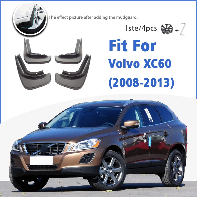 

Брызговик для Volvo XC60 2008 2009 2010 2011 2012 2013 спереди и сзади 4 шт. Брызговики автомобильные аксессуары брызговик крыло брызговик