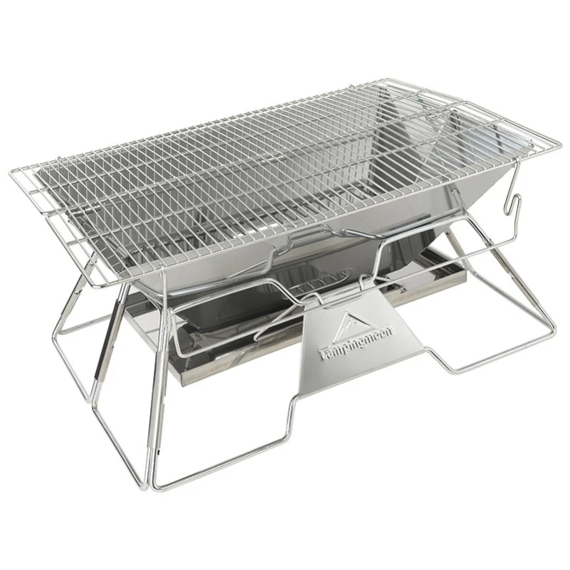 

7-8 Person Folding Barbecue Grill Stove Portable Stainless Steel Camping Tent Heater Picnic BBQ Burner Grill Net Cooking Utensil