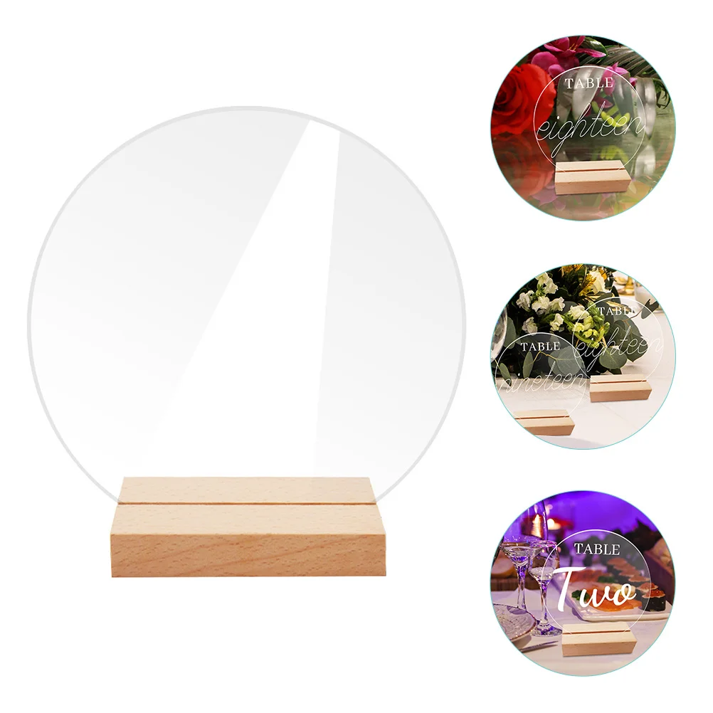 

Acrylic Table Sign Weddingdiy Numbers Clear Number Stand Display Seatingplace Stands Holder Menu Blank Picture Wooden Name Party