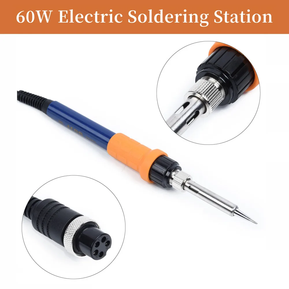 

Soldering Iron 60W Electric Soldering Station Hot Iron Handle Welding Tool Heater For Models 936A 937D+ 939 939D 898D+ 862D
