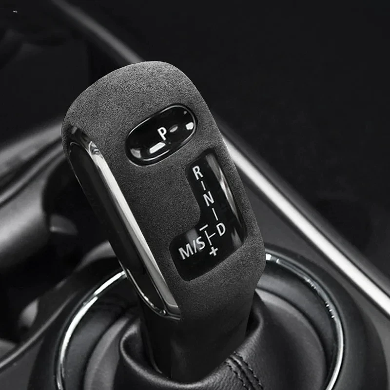 

Для BMW MINI F55 F56 F54 F60 F57 2018 2019 2020-2024 Замшевая пленка, крышка ручки переключения передач на центральной консоли, аксессуары для салона автомобиля