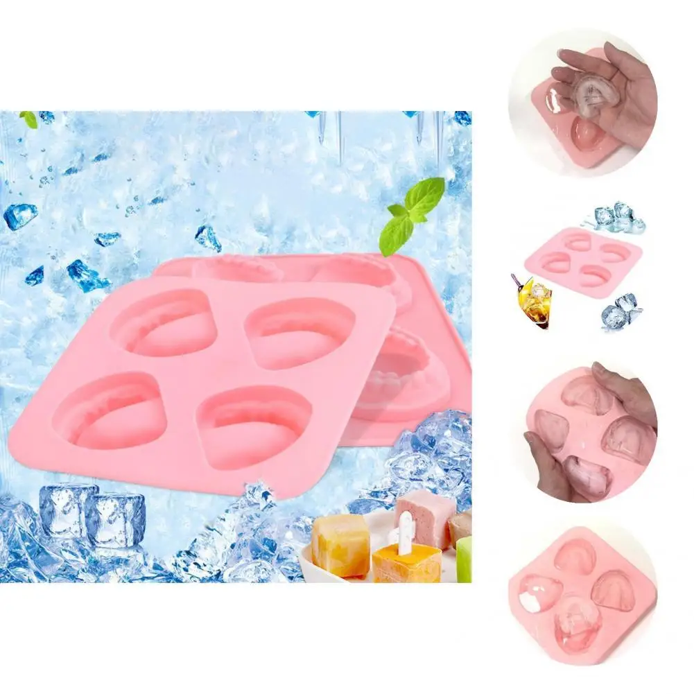 

Practical Wear Resistant Creative Long Lasting Teeth Shaped Silicone Ice Mould for Home Silicone Ice Mold Ice Mould Tray