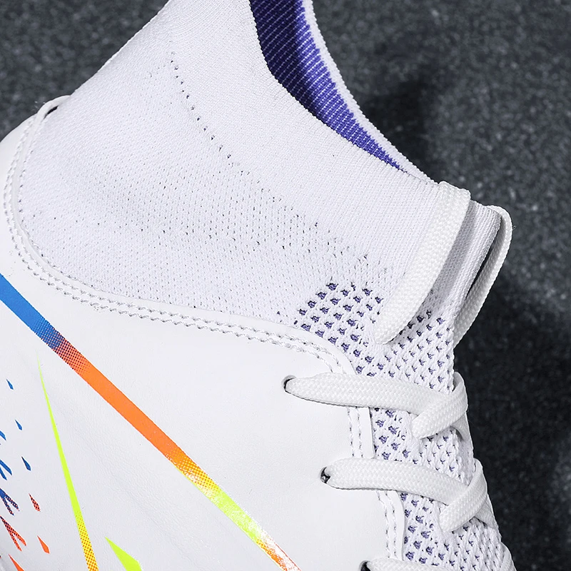 Men's FG/TF Football Boots High-Top Soccer Shoes Kids Anti-Slip Grass Training Soccer Cleats High Quality Boots 2023 New Arrival