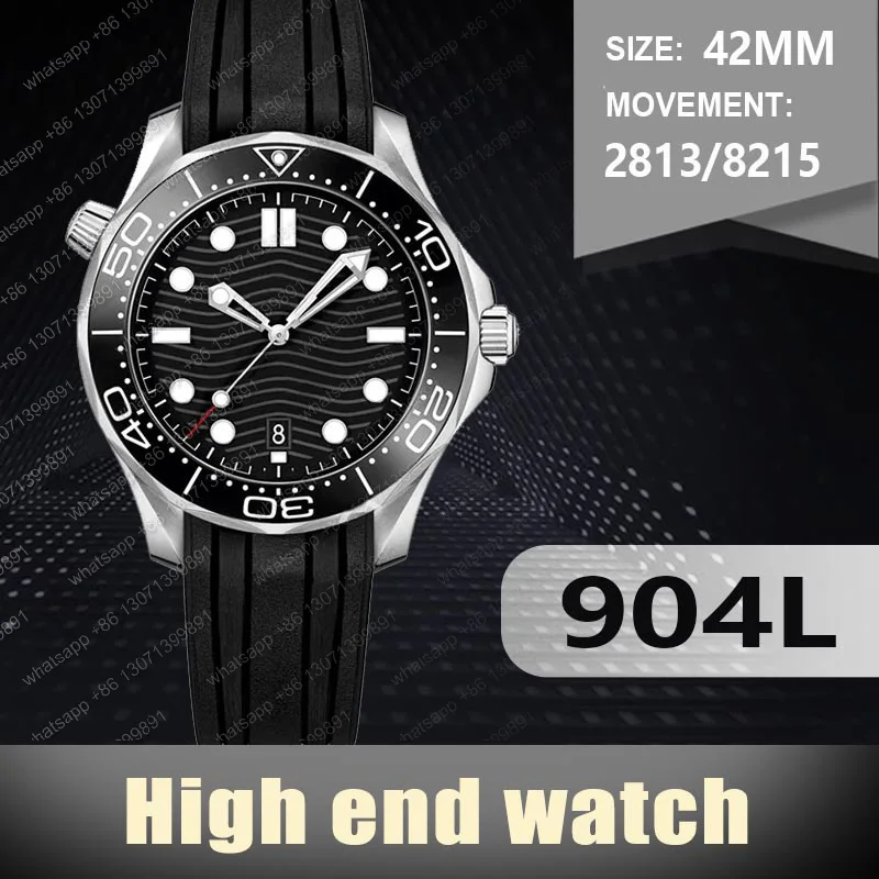 DIY Custom Logo Or Name Top Quality Mens Watch 42mm Waterproof Automatic Movement Mechanical Wristwatches enlarge