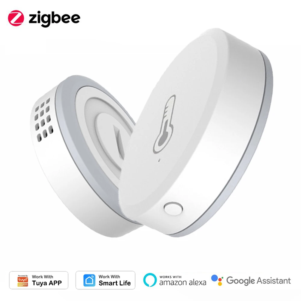

Новый ZigBee 3,0 датчик температуры и влажности дистанционный монитор от Tuya Smart Life APP с питанием от батареи работает с ALexa Google Home
