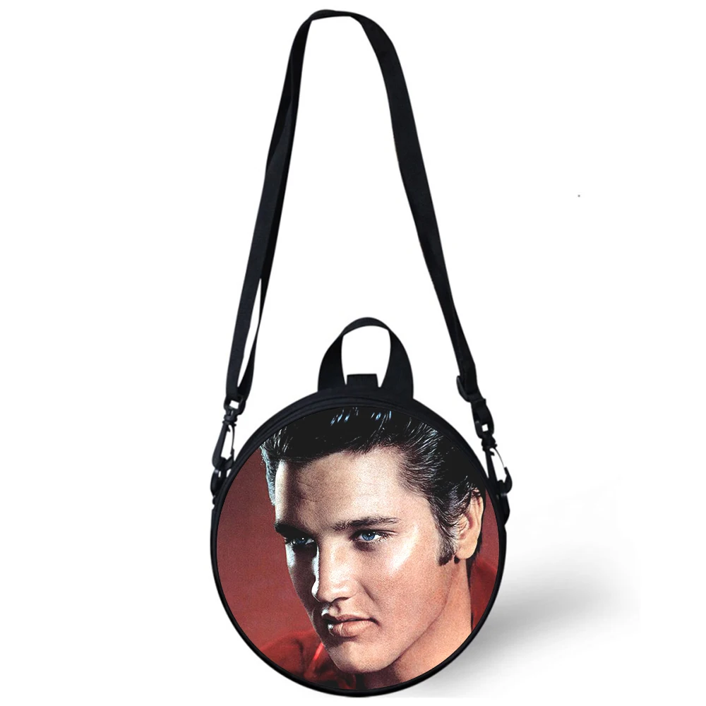 Elvis Presley Child kindergarten Bag 3D Print Crossbody Shoulder Bags For School Women Mini Round Bagpacks Rugtas Bag