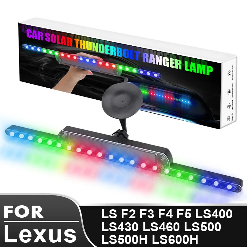 

Car LED Lights Auto Solar Colorful Warning Light Car Lamps Tools for Lexus LS F2 F3 F4 F5 LS400 LS430 LS460 LS500 LS500H LS600H